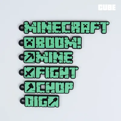 **Móc khóa Minecraft dành cho game thủ Minecraft**