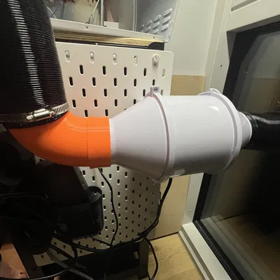 Côn 90 độ 75mm cho quạt hút khí