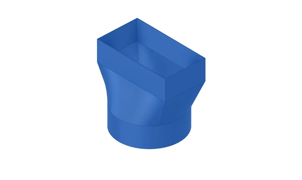 Phụ kiện ống dẫn khí 150mm với khớp nối 45 độ - Image 2