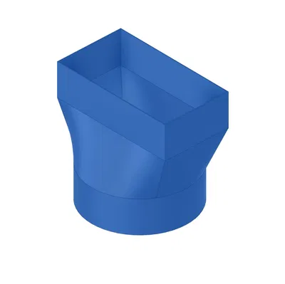 Phụ kiện ống dẫn khí 150mm với khớp nối 45 độ