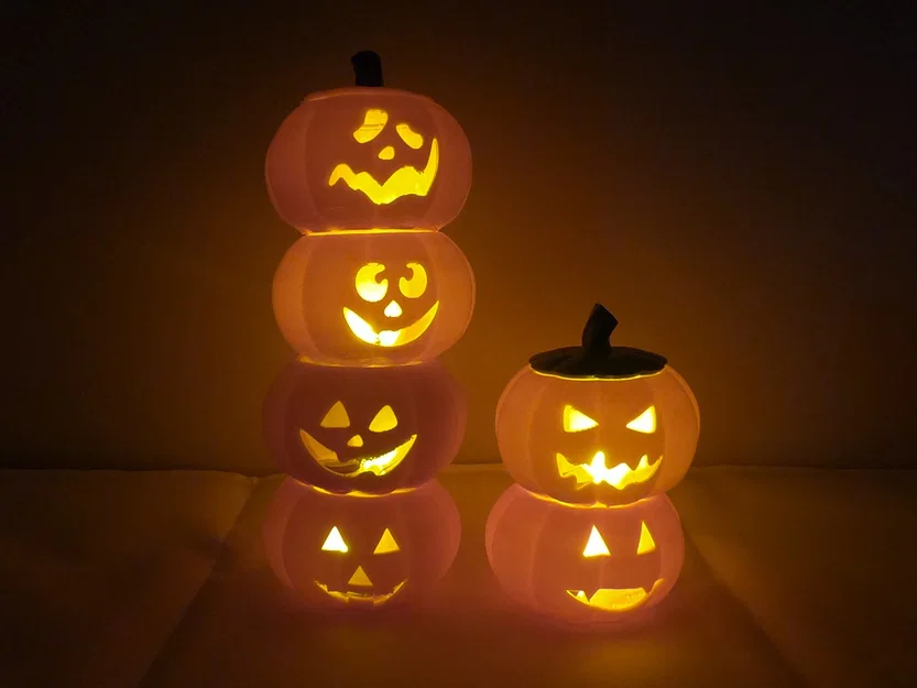 Đèn bí ngô Jack O' Lantern với 6 khuôn mặt ma quái - Image 1