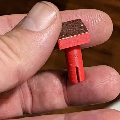 Đồ gá dán hình tròn vuông trên đũa