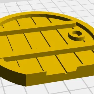 Nam châm tủ lạnh cửa Hobbit 67.5x65mm