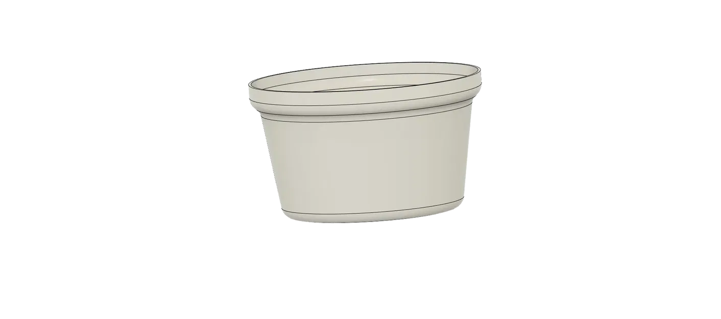 Chậu hoa hình tròn đường kính 20cm và cao 15cm - Image 1