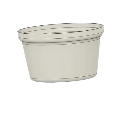 Chậu hoa hình tròn đường kính 20cm và cao 15cm