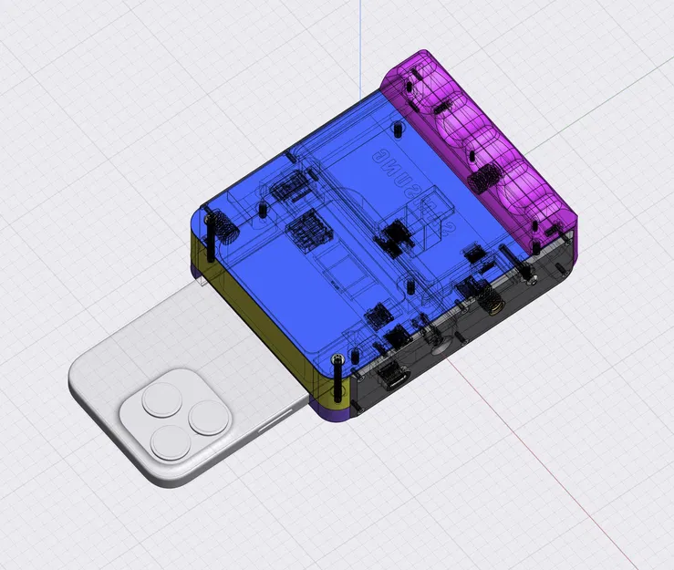 Vỏ bảo vệ iPhone 15 Pro tích hợp USB-C Hub và tay cầm - Image 3