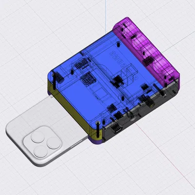 Vỏ bảo vệ iPhone 15 Pro tích hợp USB-C Hub và tay cầm