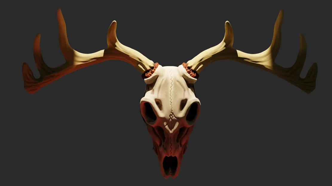 Xương đầu hươu làm mặt dây chuyền độc đáo - Image 1