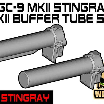 FGC-9 MKII Stingray với báng súng điều chỉnh và ống đệm FGC-9 ...
