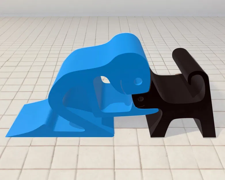 Chàng trai và mèo làm giá đỡ cửa - Image 1