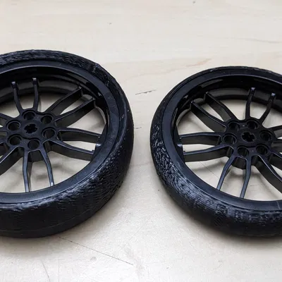 Bánh xe xe đạp LEGO in 3D không cần hỗ trợ