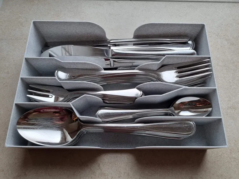 Khay đựng dụng cụ ăn uống siêu gọn - 12 món không cần hỗ t... - Image 1