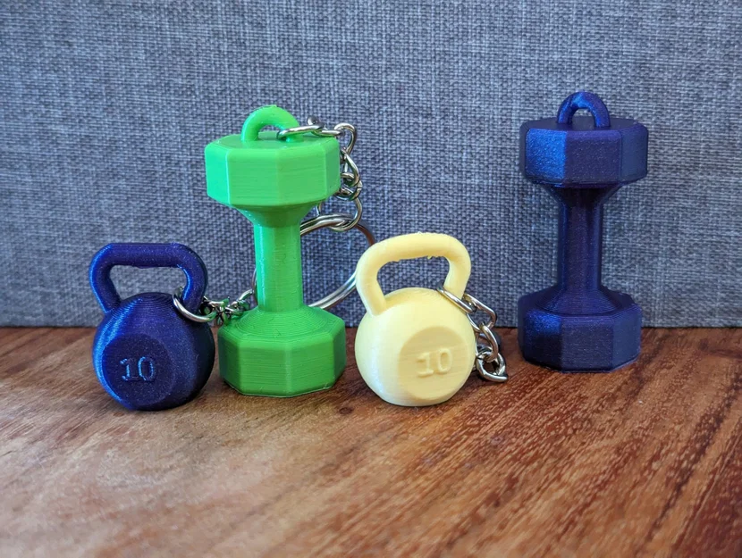 Móc khóa tạ dễ thương cho tín đồ phòng gym - Image 1