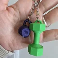 Móc khóa tạ dễ thương cho tín đồ phòng gym - Thumbnail 2
