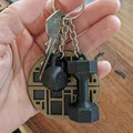Móc khóa tạ dễ thương cho tín đồ phòng gym - Thumbnail 5
