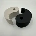 Bộ giá đỡ cửa Yin & Yang dễ in 3D - Thumbnail 3