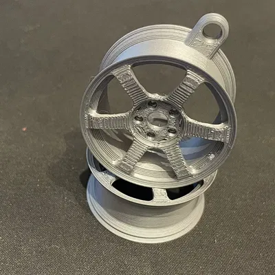 Móc khóa bánh xe thu nhỏ 18 inch phong cách VOLK TE-37