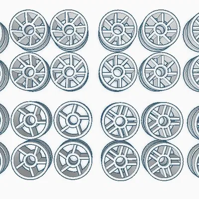 Bộ vành xe LEGO cho xe đua Speed Champions