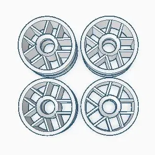 Bộ vành xe LEGO cho xe đua Speed Champions