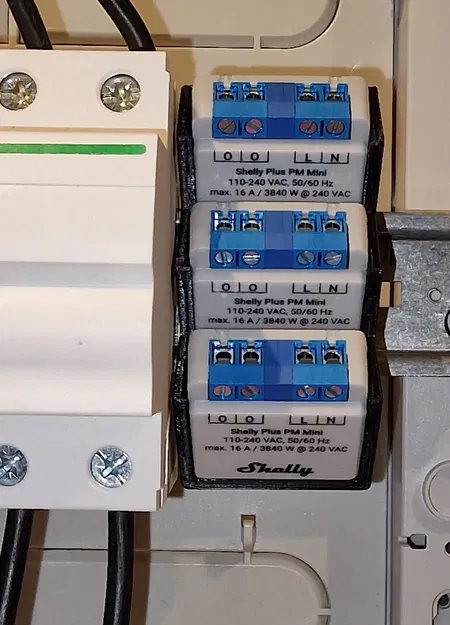 Giá đỡ Din Rail cho ba Shelly Mini - Image 4