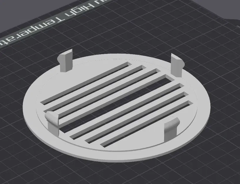 Nắp chặn lỗ tường 112mm với các chốt giữ chắc chắn - Image 1