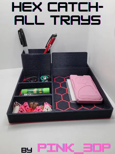 Khay đựng đồ đa năng hình lục giác với giá đỡ điện thoại - Image 1