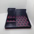 Khay đựng đồ đa năng hình lục giác với giá đỡ điện thoại - Thumbnail 2