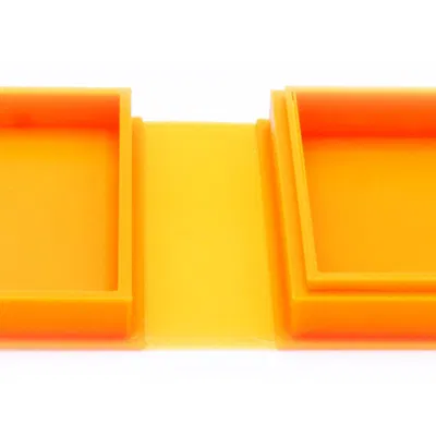 Hộp đơn giản với bản lề sống cho in 3D