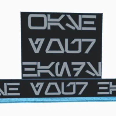 Biển báo rửa tay phong cách Aurebesh trong Star Wars