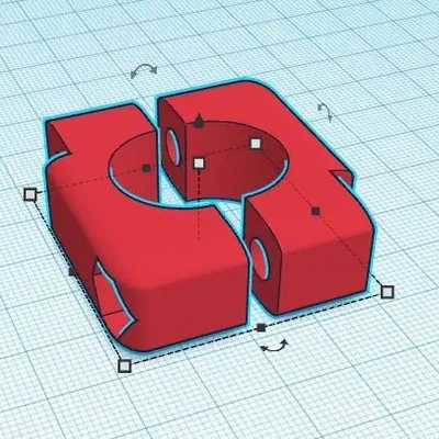 Giá đỡ tay lái xe máy với 2 ốc vít và 2 đai ốc 6mm