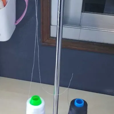 Giá đỡ cuộn chỉ hình nón bằng kim loại chrome