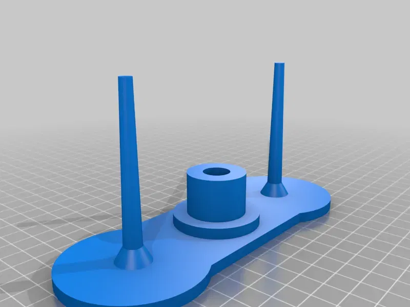 Giá đỡ cuộn chỉ hình nón bằng kim loại chrome - Image 4