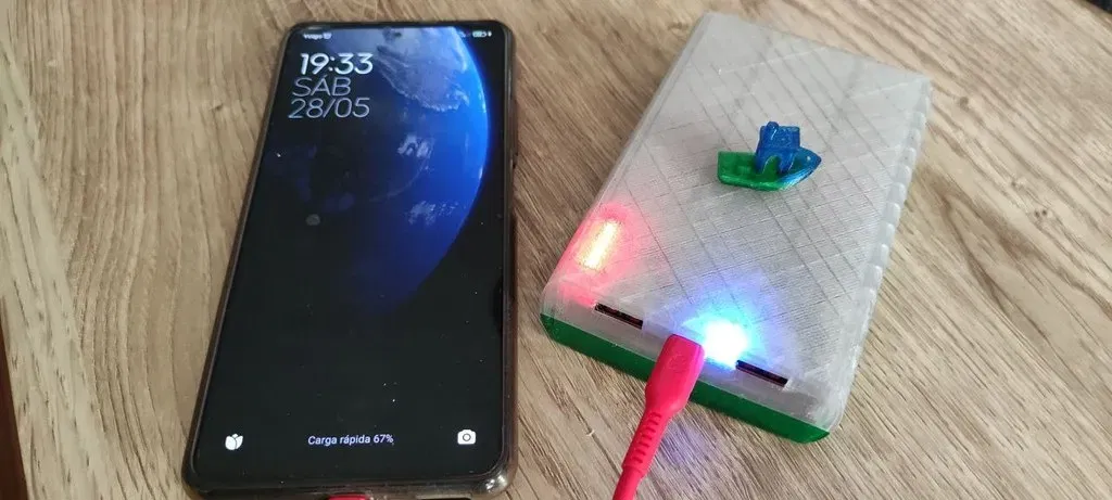 Vỏ sạc dự phòng USB-C PD từ PET tái chế - Image 1