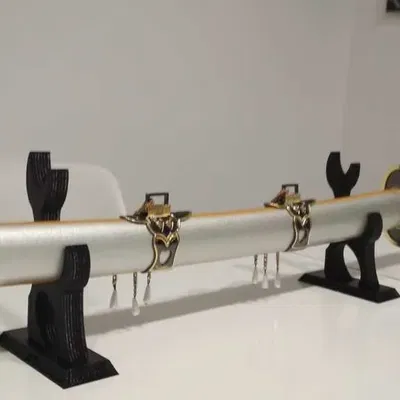 Giá đỡ đôi cho katana trang trí nội thất