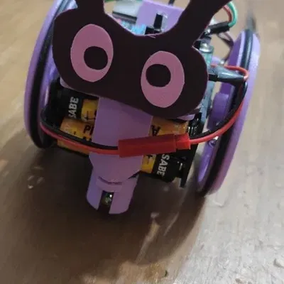 Đầu của mô hình robot Escornabot dễ thương