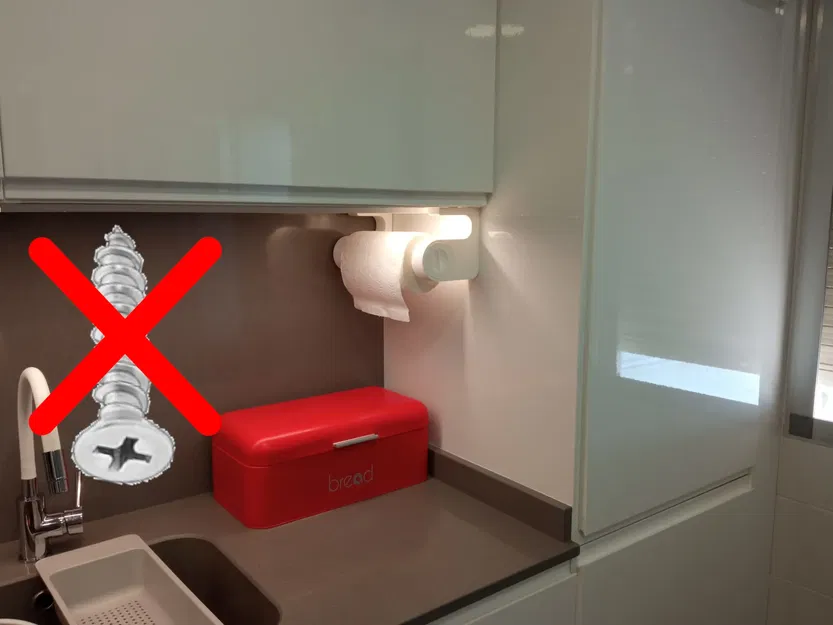 Giá đỡ khăn giấy không cần vít cho bếp - Image 1