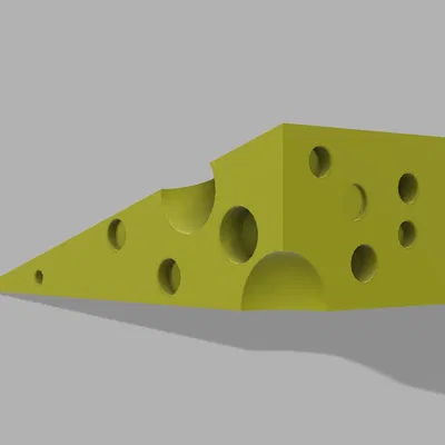 Kẹp cửa hình phô mai với dấu cắn độc đáo