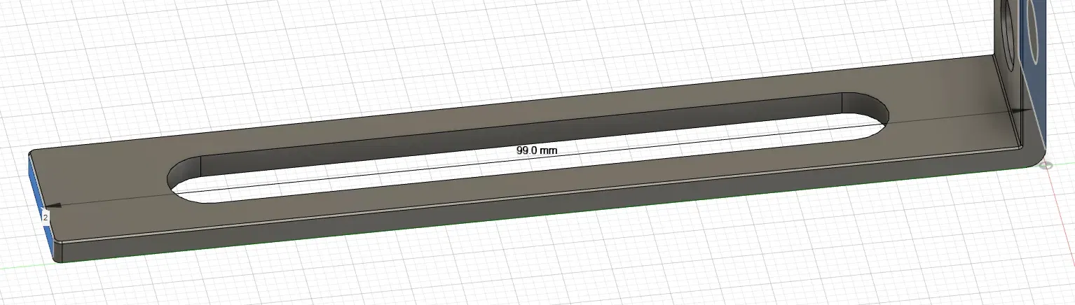 Góc điều chỉnh với lỗ dọc 99mm*38mm*16mm dày 2.5mm - Image 2