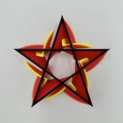 Hoa lửa ngũ giác trang trí