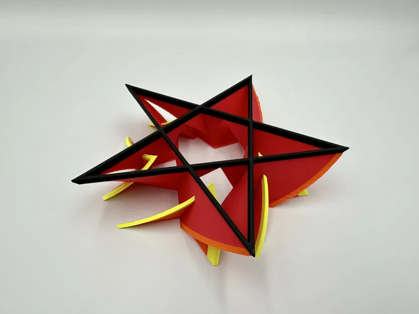 Hoa lửa ngũ giác trang trí - Image 2