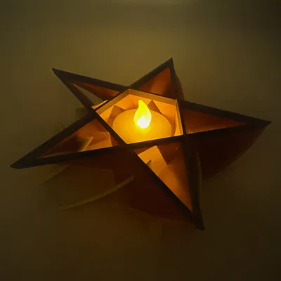 Hoa lửa ngũ giác trang trí