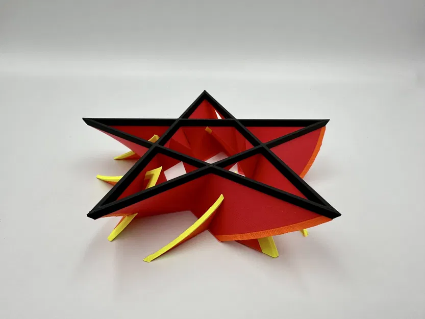 Hoa lửa ngũ giác trang trí - Image 5