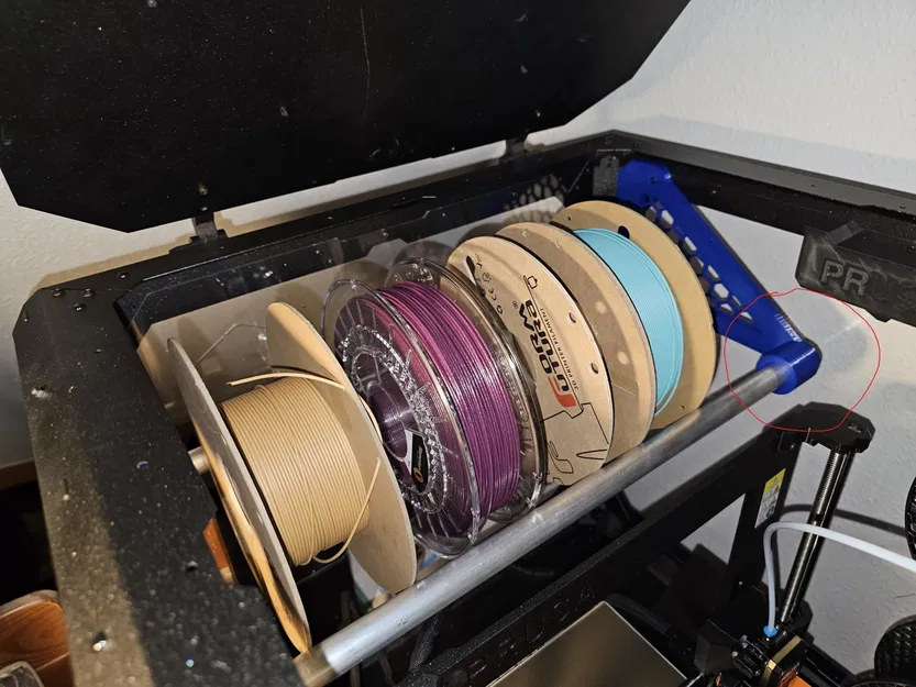 Khóa cho giá đỡ cuộn trong hộp máy in Prusa - Image 1