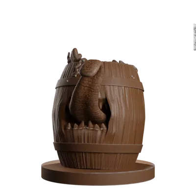 Mô hình Mimic thùng dưa chua trong trò chơi dnd