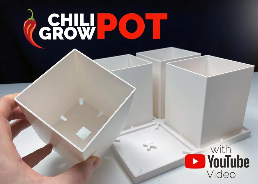 Chậu trồng cây trong nhà Quad cho hộp trồng mini (30x30) - Image 1