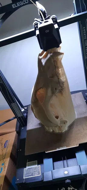 Mặt nạ đầu lâu sói xám cố định - Image 4