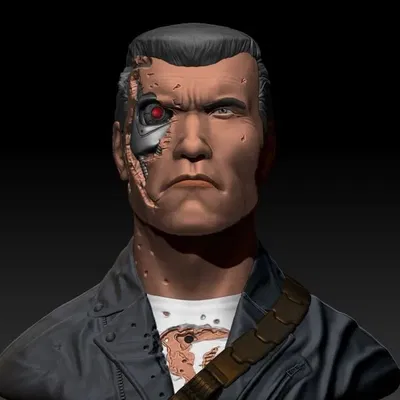 Bust nhân vật Terminator chi tiết và ấn tượng