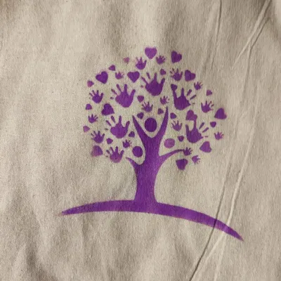 Mẫu khuôn để phun màu lên vải textile