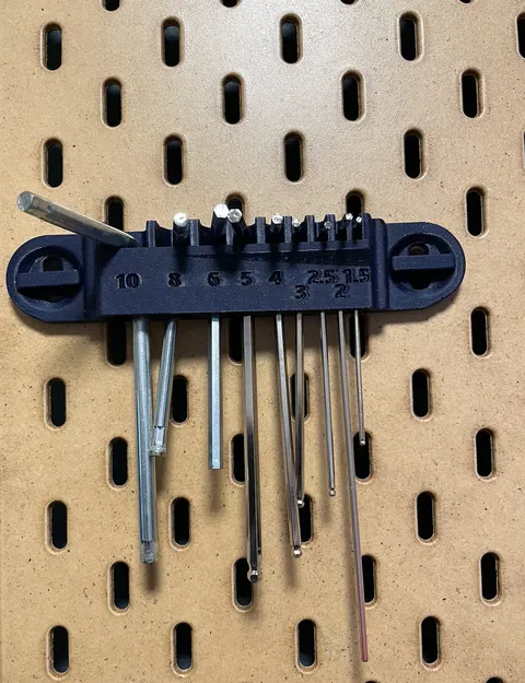 Giá đỡ chìa khóa cờ lê IKEA Skadis với T Clip - Image 1