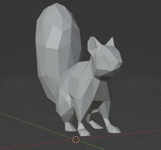 Nhân vật sóc low poly nghệ thuật và thiết kế - Image 2